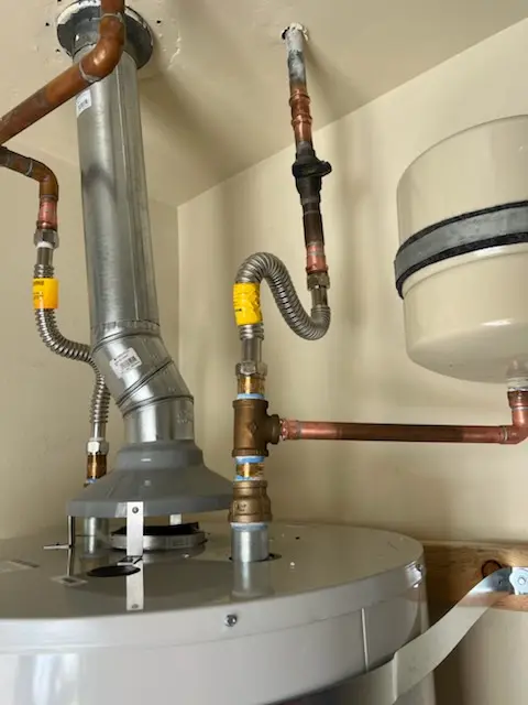 Water heater installation and plumbing repair in Curry